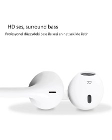 Resim Syrox Android ve Iphone Uyumlu Mikrofonlu Kulaklık Baslı Tizli Kulakiçi Mp3 Kulaklık 3.5mm Jaklı Kulaklık 
