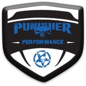 Resim PROMOT PUNISHER TASARIMLI 3D KABARTMALI SİPERLİK CAMI STİCKER 06 
