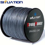 Resim 300m/500m 4-strand Pe Örgülü Olta Misinası, 328yds/547yds Güçlü Çekiş Aşınmaya Dayanıklı Olta Misinası, Olta Ekipmanı 
