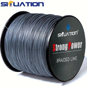 Resim 300m/500m 4-strand Pe Örgülü Olta Misinası, 328yds/547yds Güçlü Çekiş Aşınmaya Dayanıklı Olta Misinası, Olta Ekipmanı 