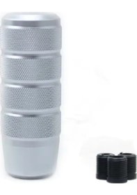 Resim Premium Alüminyum Vites Topuzu Universal, Spor Görünüm, Gümüş Gümüş 