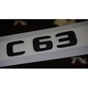 Resim C 63 Bagaj Mat Siyah ABS 3M 3D Yazı Logo 
