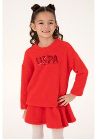 Resim U.s. Polo Assn. Kız Çocuk Kırmızı Sweatshirt 50317981-vr030 Kırmızı 