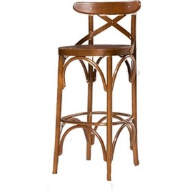 Resim Sandalye Zus709 ÇAPRAZ BAR Model Klasik Mobilya Kayın Torna Retro 1Adet Natüre ceviz renk El Yapım 
