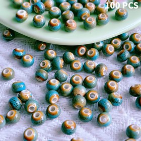 Resim 100 adet 6mm El Yapımı Boncuk - Dayanıklı ve Şık Retro Takı Aksesuarları, DIY El Yapımı Takı Malzeme Kiti, Yaratıcı El Alet Kombinasyonu 