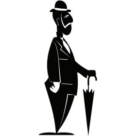 Resim Bastonlu Ihtiyar 60X136 cm 