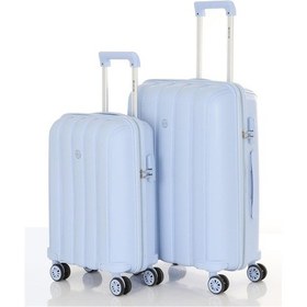 Resim Mçs Polipropilen 2li Valiz Seti Orta & Kabin V305 S21yy1000076-set D546 Bebe Mavisi 