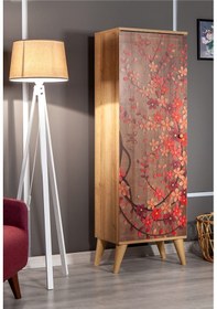 Resim Bingo Red / 8 Raflı Çok Amaçlı Mutfak Dolabı Banyo Dolabı Çok Amaçlı Dolap 