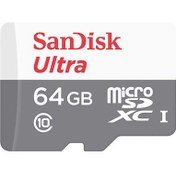 Resim SanDisk Ultra 64 GB 100 MB/s UHS-I Class 10 SDSQUNR-064G-GN3MN Micro SD Kart SanDisk Ultra 64 GB 100 MB/s UHS-I Class 10 SDSQUNR-064G-GN3MN Micro SD Kart