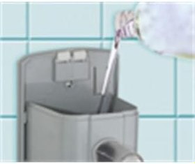 Resim Vialli S5c Gri Sıvı Sabun Dispenseri Aparatı Hazneli 500 Ml 
