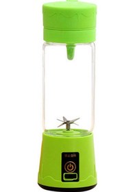 Resim Dianziye 380ml Usb Şarjlı El Tipi Blender, 6 İnceçelik Çelik Bıçaklı, Yiyecek Dereceli Plastik Gövde, Yeşil Renk 