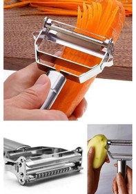 Resim Paslanmaz Çelik Metal Soyacak Meyve Sebze Soyucu 