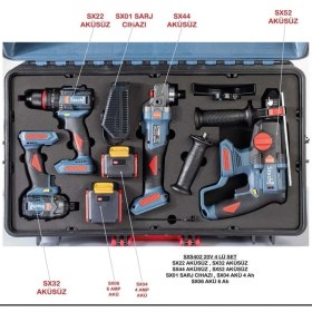 Resim Stech End SXS402-20 V 4'lü Akülü Set 