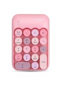Resim Renkli Daktilo TarzÄ± Vintage Kablosuz WÄ±reless Numeric Keypad 18 TuÅlu SayÄ±sal Klavye Numpad 