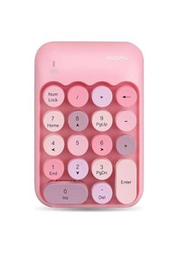 Resim Renkli Daktilo TarzÄ± Vintage Kablosuz WÄ±reless Numeric Keypad 18 TuÅlu SayÄ±sal Klavye Numpad 
