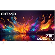 Resim ONVO 75OVF9000UQ 75" 190 Ekran Uydu Alıcılı 4K Ultra HD Google Smart QLED TV 