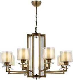 Resim Avonni AV-60190-8E Eskitme Kaplama Modern Avize E27 Metal Cam 80cm 