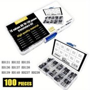 Resim 100 adet to-126 Güç Transistörü Kiti - Elektronik Projeler için BD131'den BD238'e Modeller Dahil 