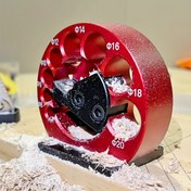 Resim 1 Set Hassas Dübel Yapıcı Jig - 8mm-20mm Çubuklar için Ayarlanabilir 8 Delik Sistemi ve Dayanıklı Karbür Bıçaklar - Ahşap İşleme, Elektrikli Matkap ve Freze Uygulamaları için İdeal 