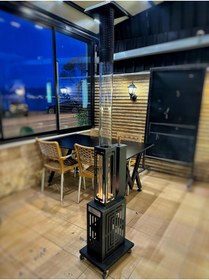 Resim DT DEFNE TASARIM Pelet Soba Roket Pelet Sobası Kasalı Muhafazalı Tekerlekli Pelet Soba 