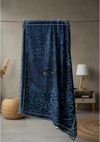 Resim Dijital Baskı Plaj Deniz Havlusu Modern Desenli Peştamal 80x160 Cm Hvl0066 Renkli 