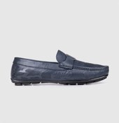 Resim Hakiki Deri Lacivert Erkek Loafer Ayakkabı Lacivert (521650161) Lacivert 