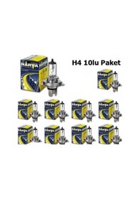 Resim 12v H4 55w Halojen Ampul 10 Adet Germany 