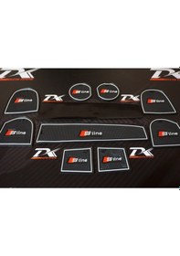 Resim Audi Q5 S Line 2009-2015 Araç Içi Silikon Kaymaz Ped Kaplama Seti 