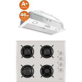 Resim Ferre Mega Plus Serisi 1140B + D051-SA 2'li Cam Ankastre Set 