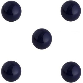 Resim 5 Adet Tomurcuk Porselen Top Düğme Siyah Çocuk Odası Kulp Siyah 