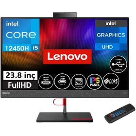 Resim LENOVO ThinkCentre Neo 50A i5-12450H 16GB 512GB SSD 23.8" FHD IPS Freedos F12B800DHTX01+ZETTAFLASH 