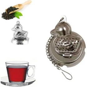 Resim PremiumPort Çay Demleyici Ördek Modeli, French Press Süzgeçli Bitki Çayı Demleme Seti 