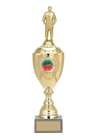 Resim Odak Kupa - Figürlü Kupalar - Judo / Karate Figürlü Kupalar Fg-079 C - 48 Cm Altın - Beyaz 