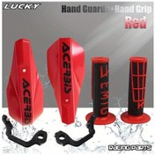 Resim Cloudstore Ktm Honda Yamaha Dirt Bike Kırmızı Set Emıg Motosiklet El Koruyucu Pp Malzeme 