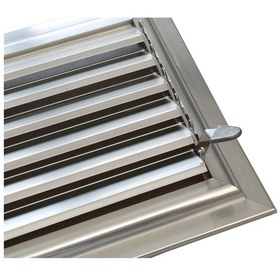 Resim Winlüx Eloksallı Alüminyum Banyo Menfezi Parlak Gri 
