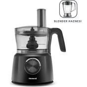 Resim Homend Functionall 2845H Blender Hazneli Mutfak Robotu Siyah 
