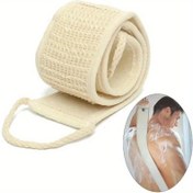 Resim 1 adet SIMINZICH Doğal Yumuşak Peeling Loofah Vücut Temizleyici - Unisex, Cilt Sağlığı için İnce Masaj Spa Sünger, Temizlenmesi Kolay ve Dayanıklı Banyo Duş Aracı, Düz Cilt için, Banyo Aksesuarı 