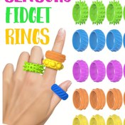 Resim 6/12'li Paket Çocuklar İçin Silikon Fidget Yüzükler - Benzersiz Dokulu Duyusal Oyuncaklar, Sakin Fokus ve Konsantrasyon İçin Çok Renkli Set, Sınıf Ödülleri ve Doğum Günü Hediyeleri İçin İdeal 