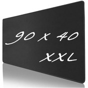 Resim NOYİSKA Siyah Kaydırmaz 90cmx40cm Siyah Mause Ped Gaming Oyuncu Mouse Pad Mousepad Klavye Fare Altlığı 