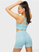 Resim Nike W Ny Gingham Yoga 5in Biker Short Pamuk Polyester Şort Tayt 