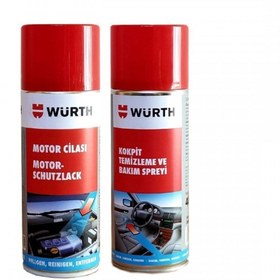 Resim Würth Kokpit Temizleme 400 Ml + Motor Cilası 400 Ml 