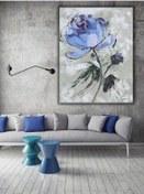 Resim Yağlı Boya Tablo %100 El Yapımı 70cmx85cm Çiçek Soyut 