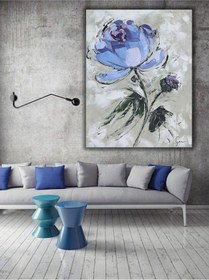 Resim Yağlı Boya Tablo %100 El Yapımı 70cmx85cm Çiçek Soyut 