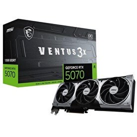 Resim MSI GeForce RTX 5070 12 G Ventus 3X OC 12 GB GDDR7 192 Bit DLSS 4 Ekran Kartı 