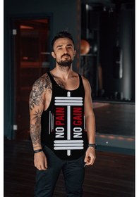 Resim Fitness Atlet Tank Top Dijital Baskı (530689389) 