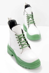 Resim Bambi Beyaz Yesil Kadın Bot & Bootie K02792000509 