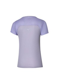 Resim Mizuno Dryaeroflow Graphic Tee Kadın Tişört Mor Çok Renkli 