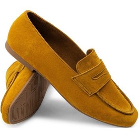 Resim Deery Hakiki Süet Sarı Kadın Babet - 01914zsrıc01 Sarı 