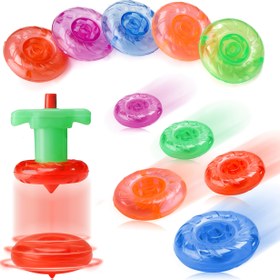 Resim 36 adet Renkli Twisty Top Oyuncakları - Pil Gerektirmez, Zil Sesli Uzun Ömürlü Döndürme, Çeşitli Renkler (Pembe, Mavi, Yeşil, Turuncu, Kırmızı) - Eğlenceli Parti Hediyeleri, Doğum Günü Hediyeleri ve Sınıf Ödülleri, Şirin Tasarım, Canlı Renkler 