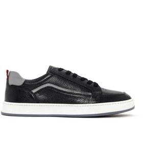 Resim Derimod Erkek Siyah Bağcıklı Deri Sneaker 24sfd6720ft 